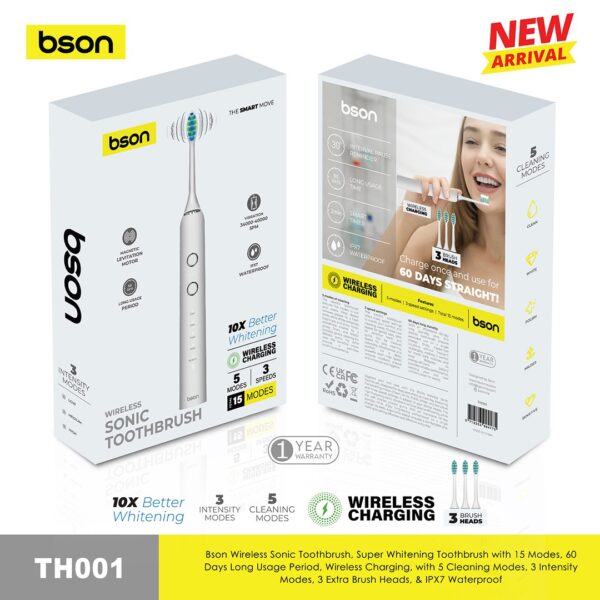 Wireless Sonic Toothbrush – 10X Better Whitening with 15 Modes & 60-Day Battery - Image 3