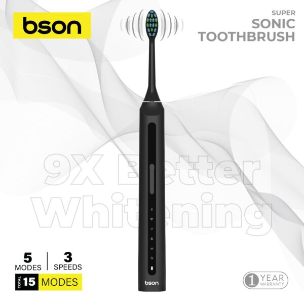 Sonic Toothbrush – 5 Cleaning Modes, 3 Intensity Levels & 30-Day Battery - Image 4