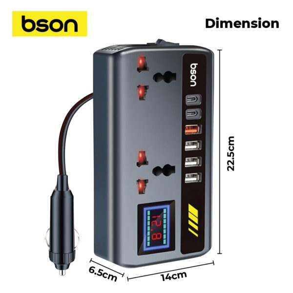 Voltra 200W Power Inverter – Compact Backup Power with 6 Output Ports - Image 5