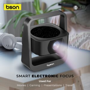Aurora Home Projector – 4K HDR Android 13 Projector with 360° Rotation & 150" Screen